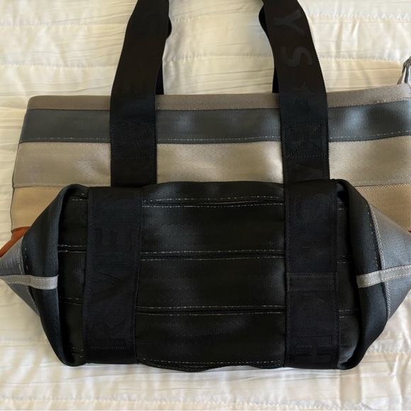 Harveys Black, Gray, and Orange Tote Bag - Picture 7 of 10